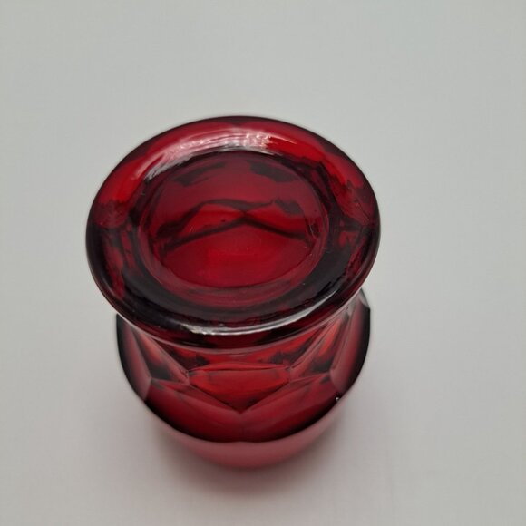 Viking Georgian Pattern Juice Glass Ruby Red MCM Vintage - Picture 7 of 7